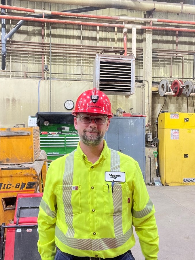 Ryan Moser at Esterhazy site