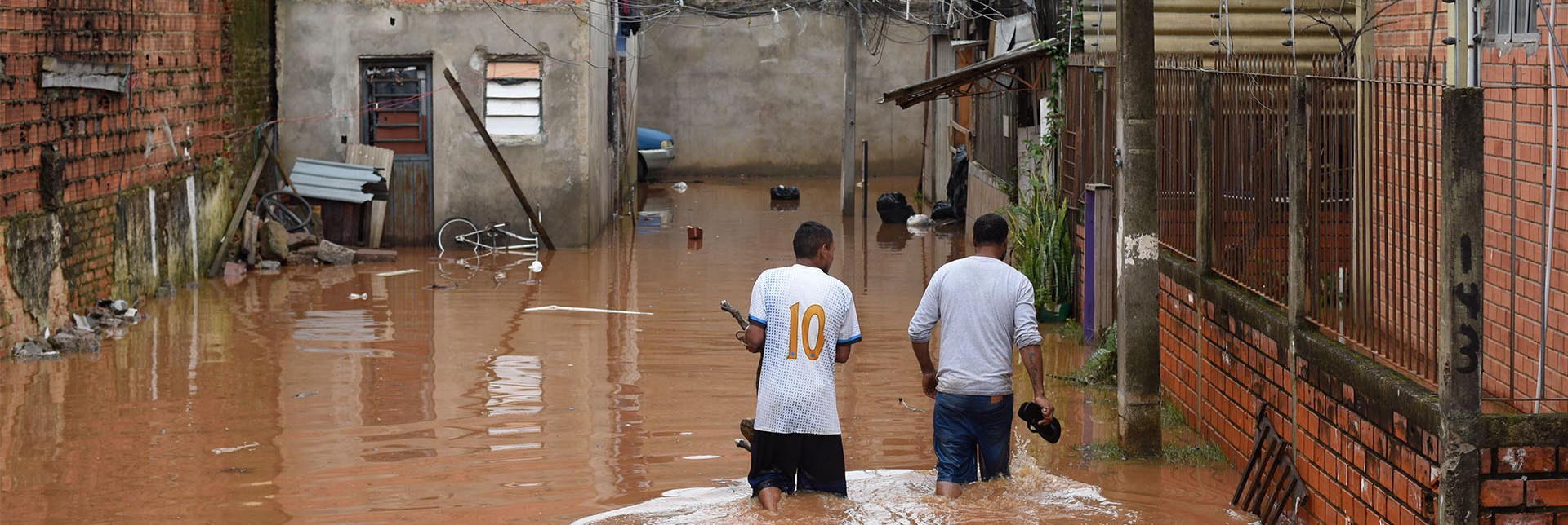 Historic flood in southern Brazil. Porto Alegre, Rio Grande do Sul, May 2024.Photo credit: Arthur Kolbetz. Stock: Adobe.